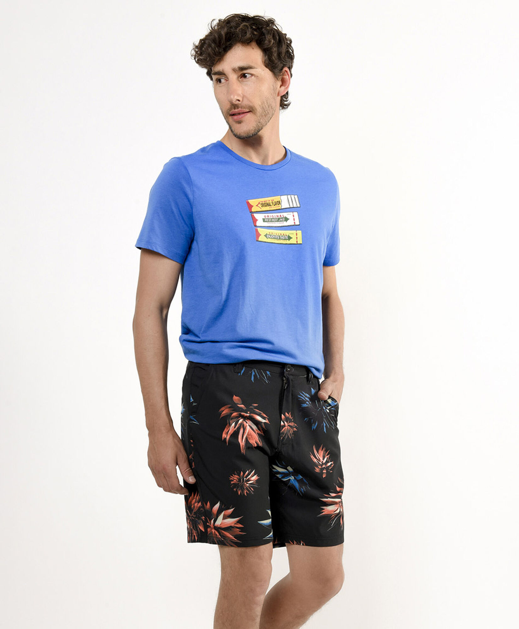 Bermuda hombre estampado flores Bermuda hombre estampado flores