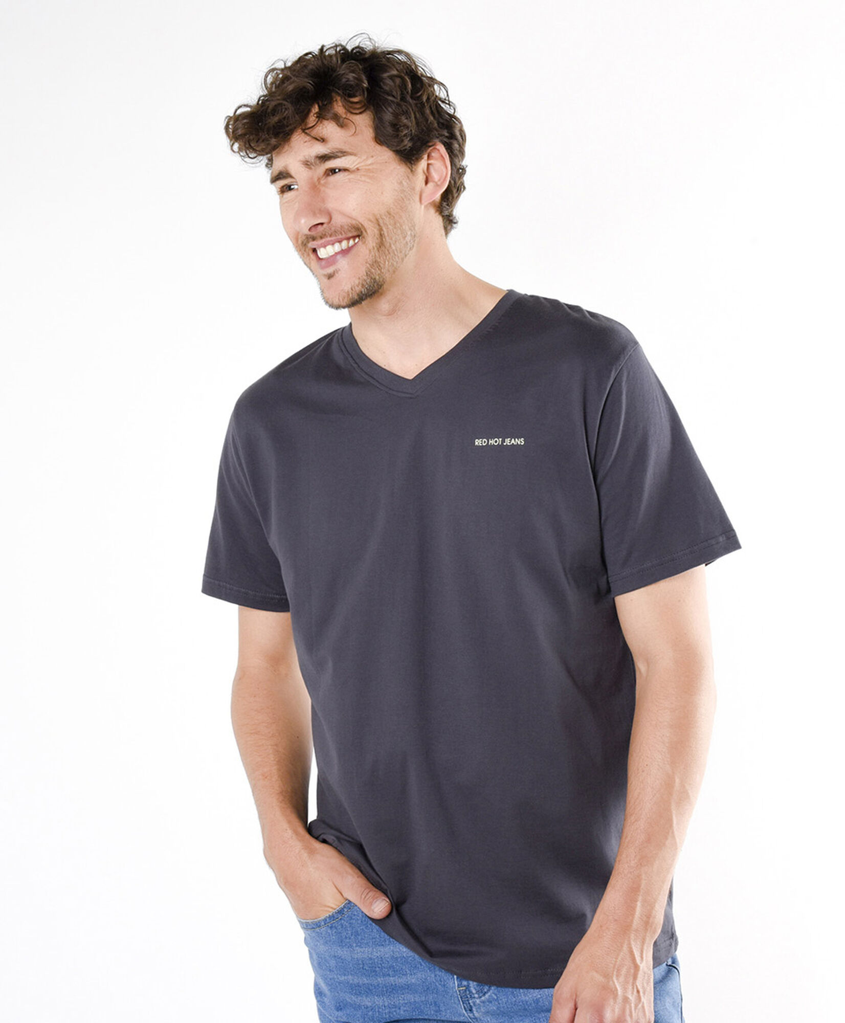 Polera hombre doble estampado atardecer Polera hombre doble estampado atardecer