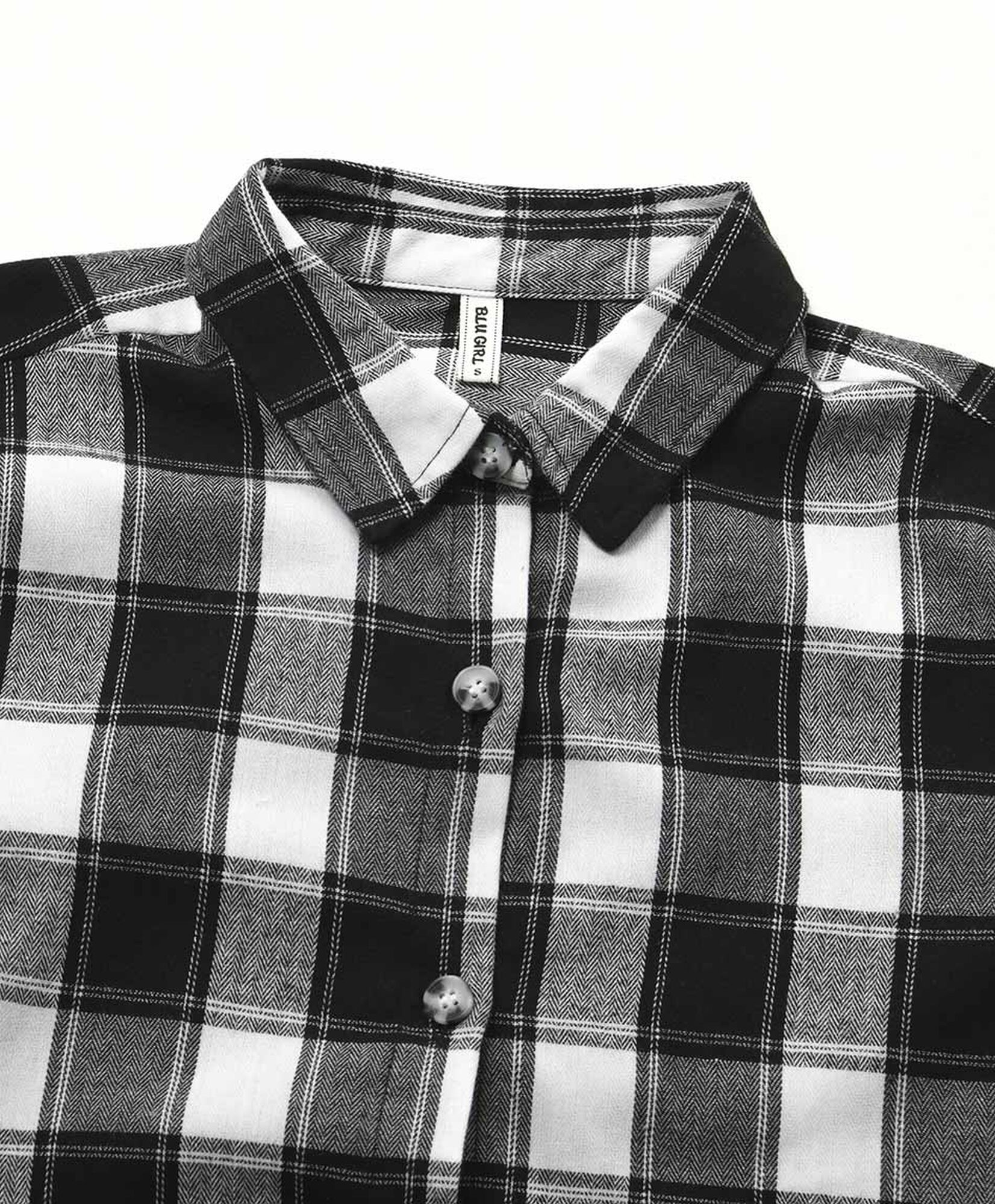 Blusa mujer escocesa bicolor Blusa mujer escocesa bicolor