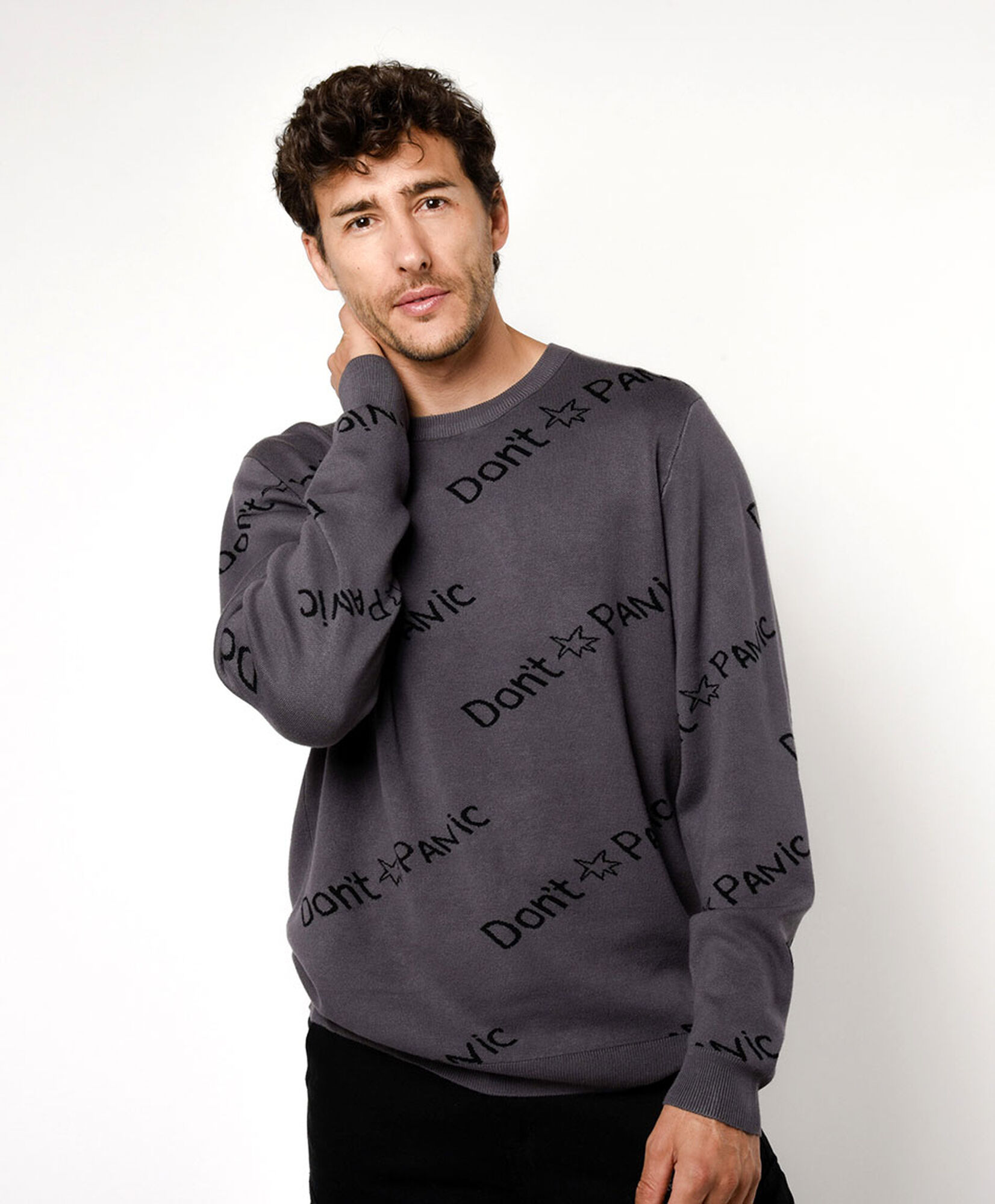 Sweater hombre frase estrella Sweater hombre frase estrella