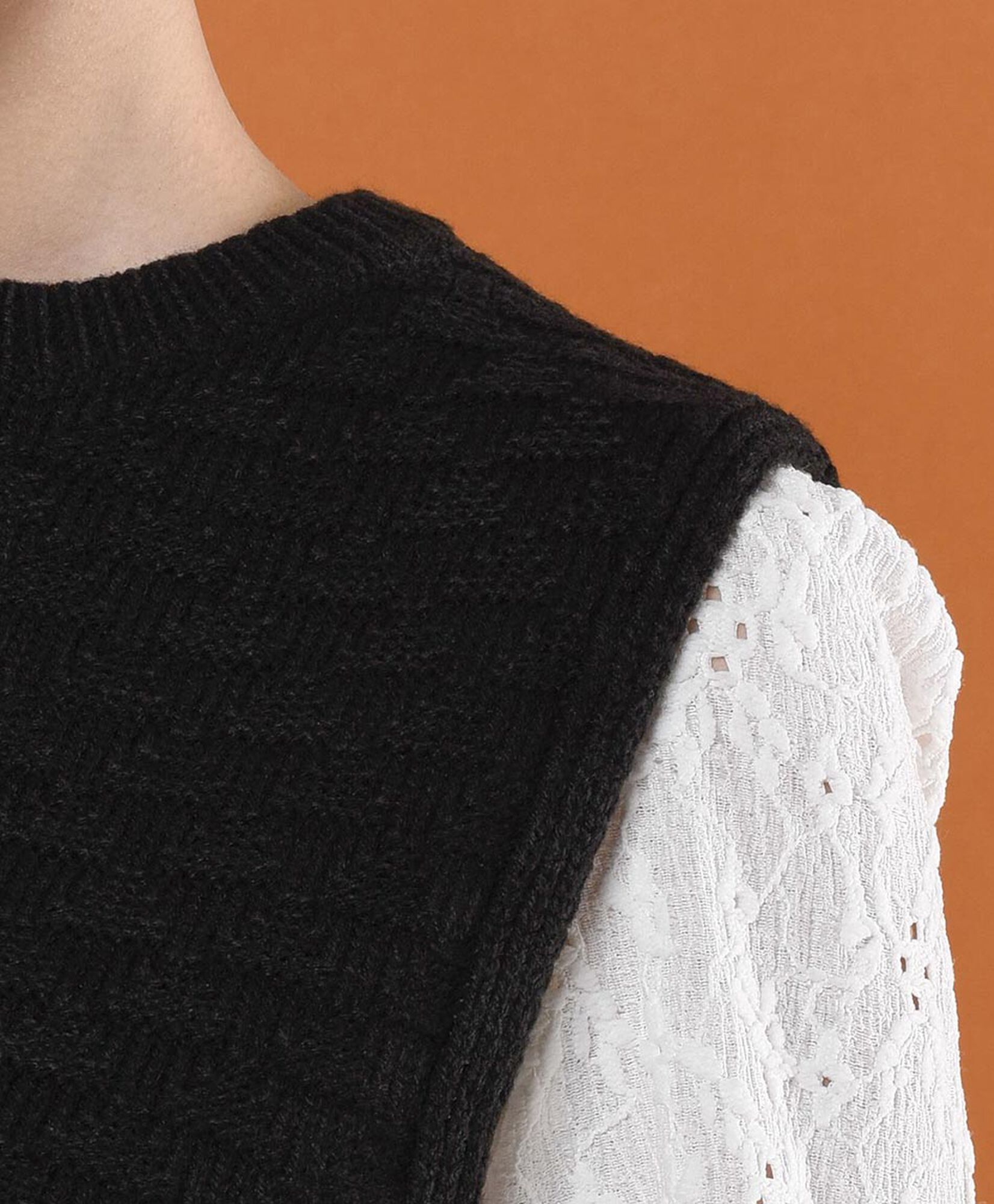 Sweater mujer punto nido sin mangas Sweater mujer punto nido sin mangas
