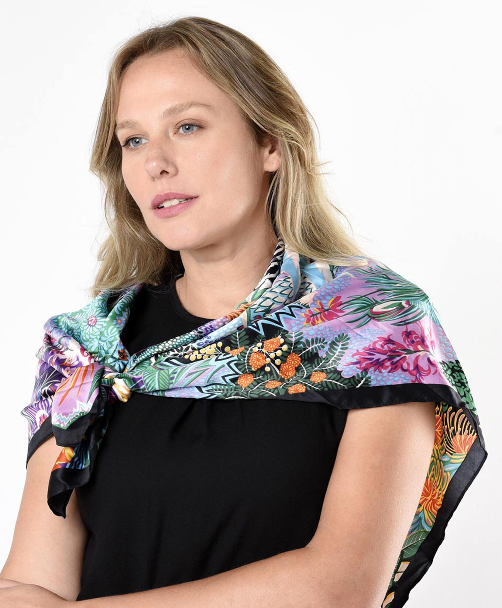 Pañuelo mujer estampado cebra Pañuelo mujer estampado cebra