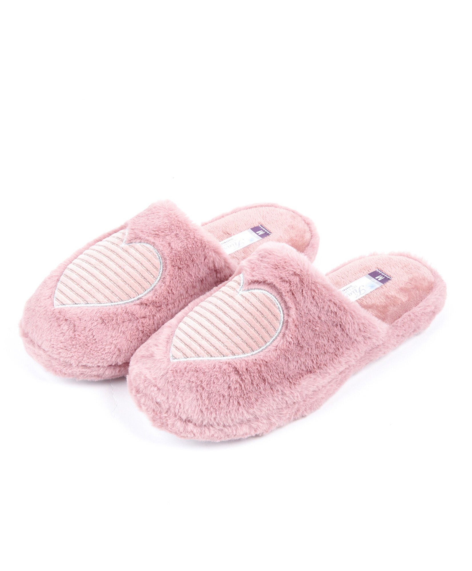 Pantufla mujer corazón rosado Pantufla mujer corazón rosado