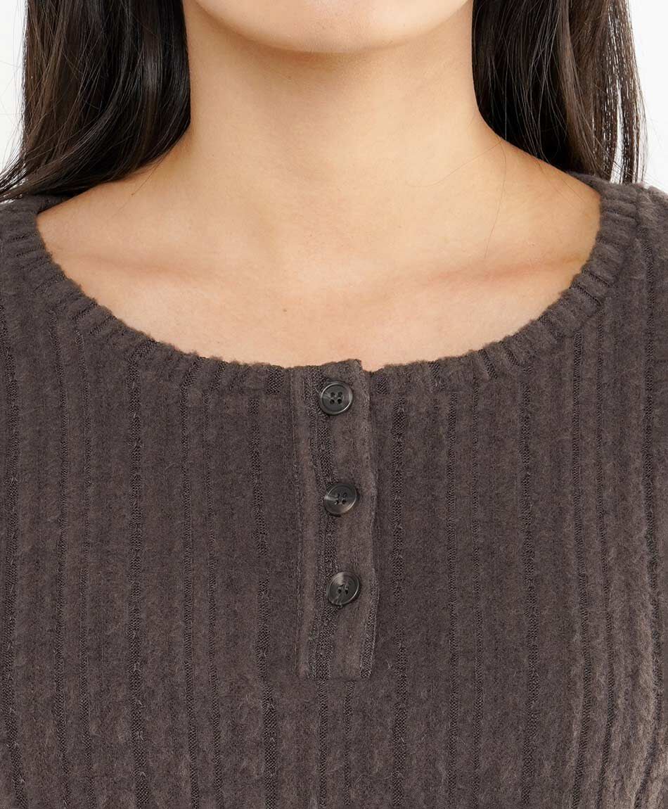 Sweater mujer bot brush brown