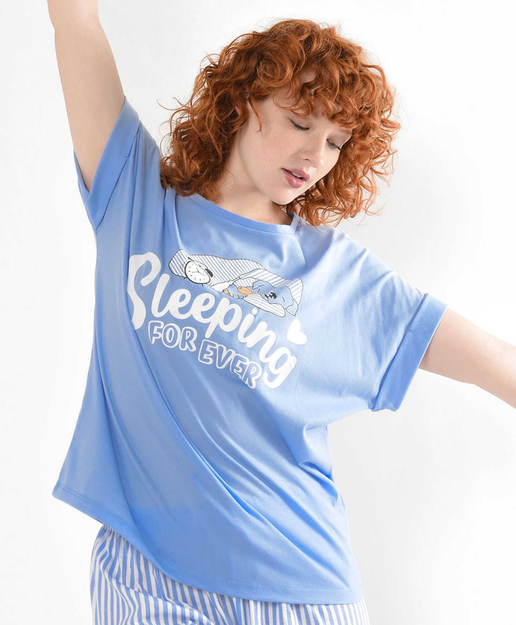 Pijama mujer perrito durmiendo capri Pijama mujer perrito durmiendo capri