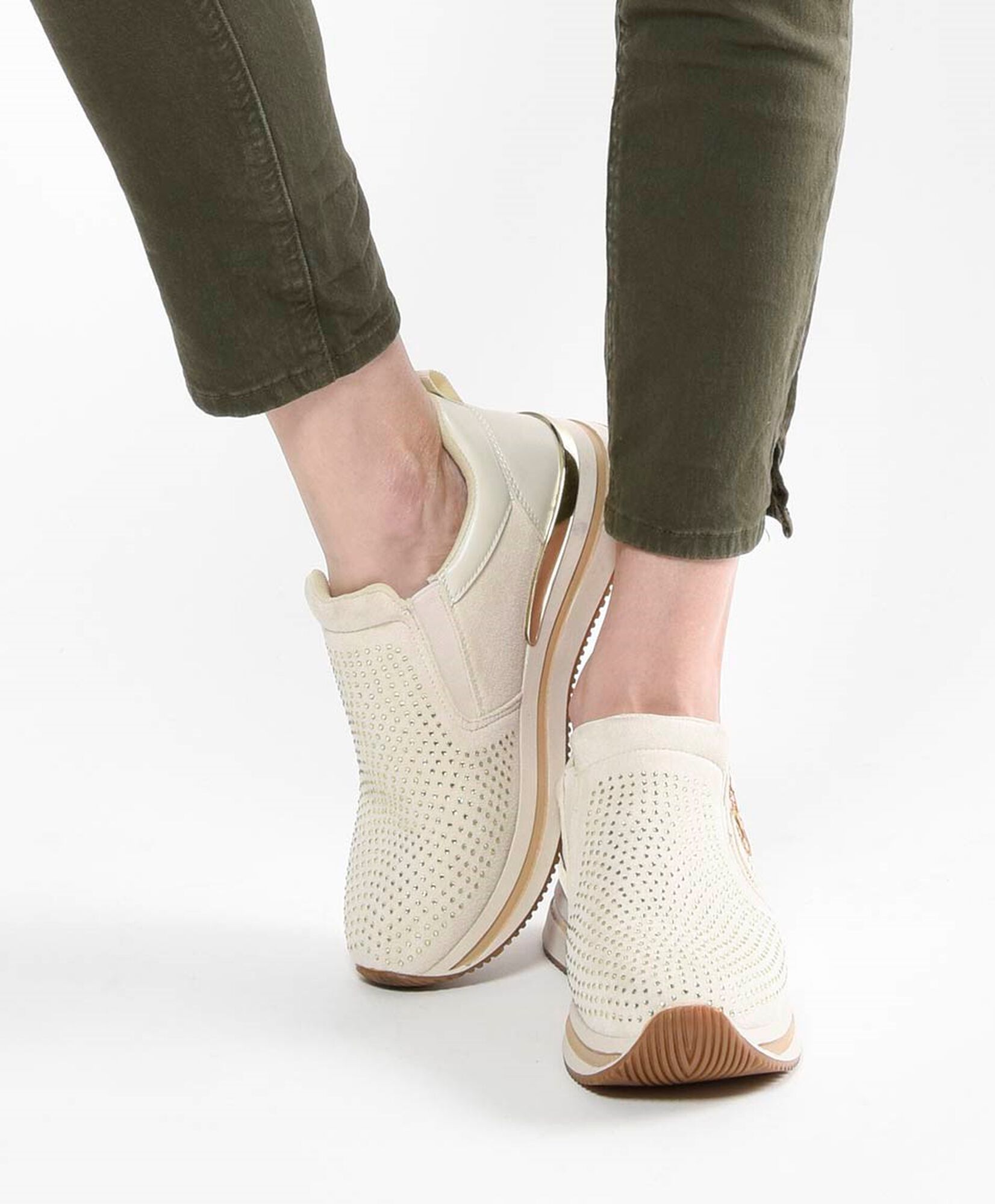 Zapatilla mujer brillos plataforma Zapatilla mujer brillos plataforma
