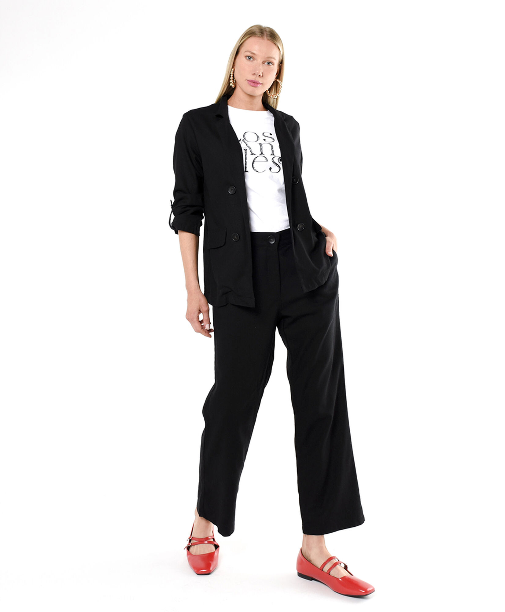 Pantalón mujer recto lino Pantalón mujer recto lino