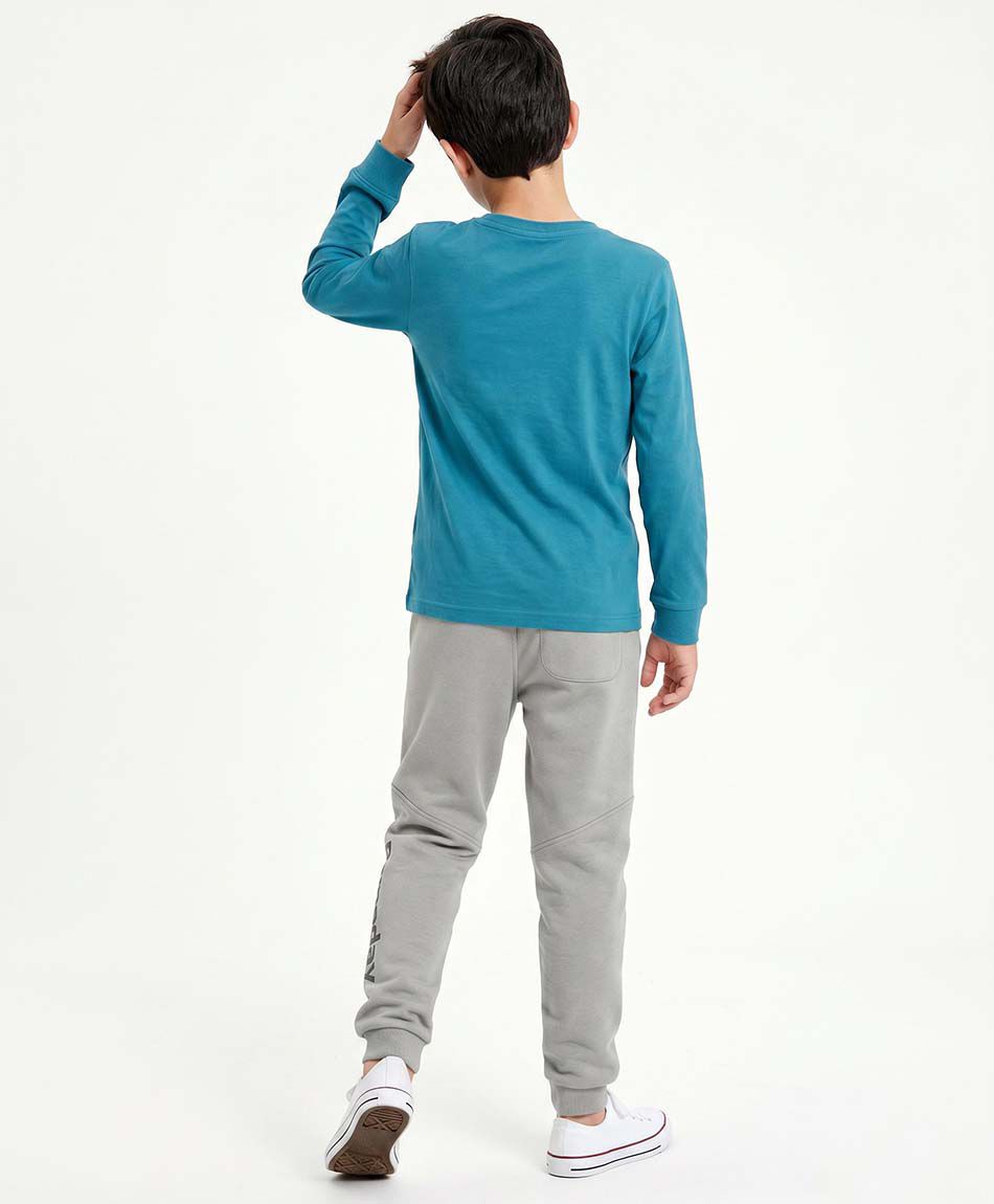 Pantal&oacute;n buzo ni&ntilde;o gris