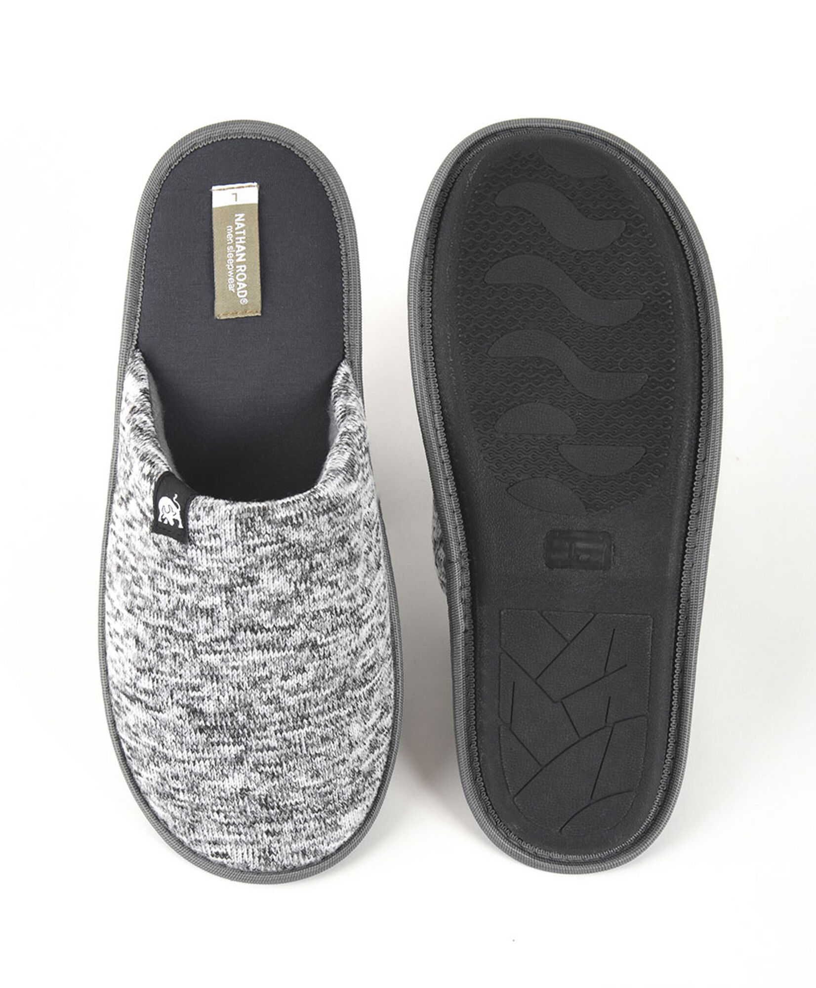 Pantufla hombre gris melange Pantufla hombre gris melange