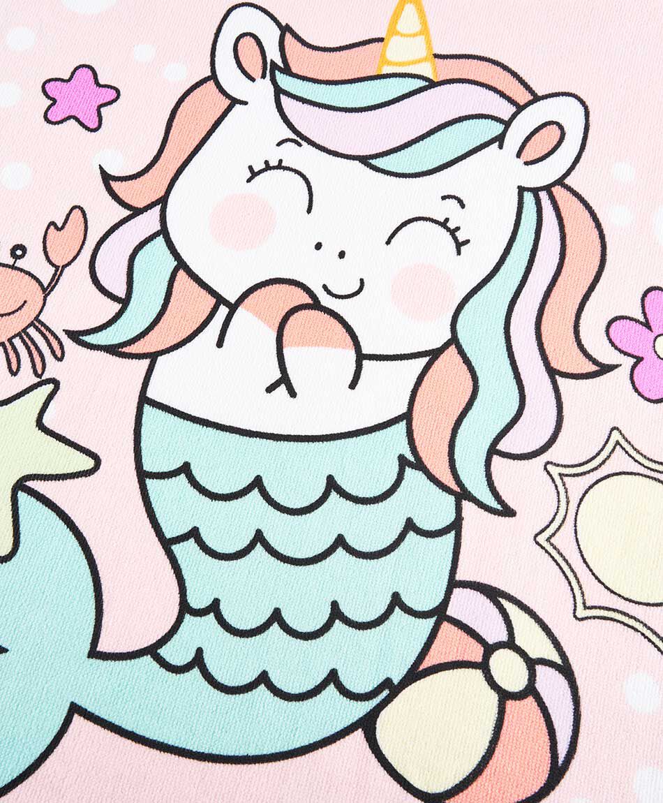 Poncho beb&eacute; ba&ntilde;o sirena