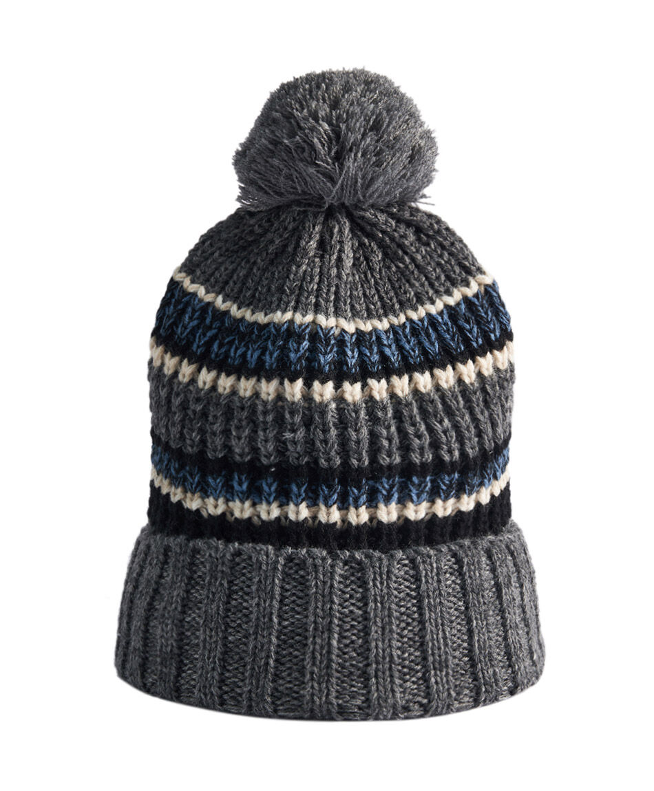 Gorro hombre estilo monta&ntilde;a gris