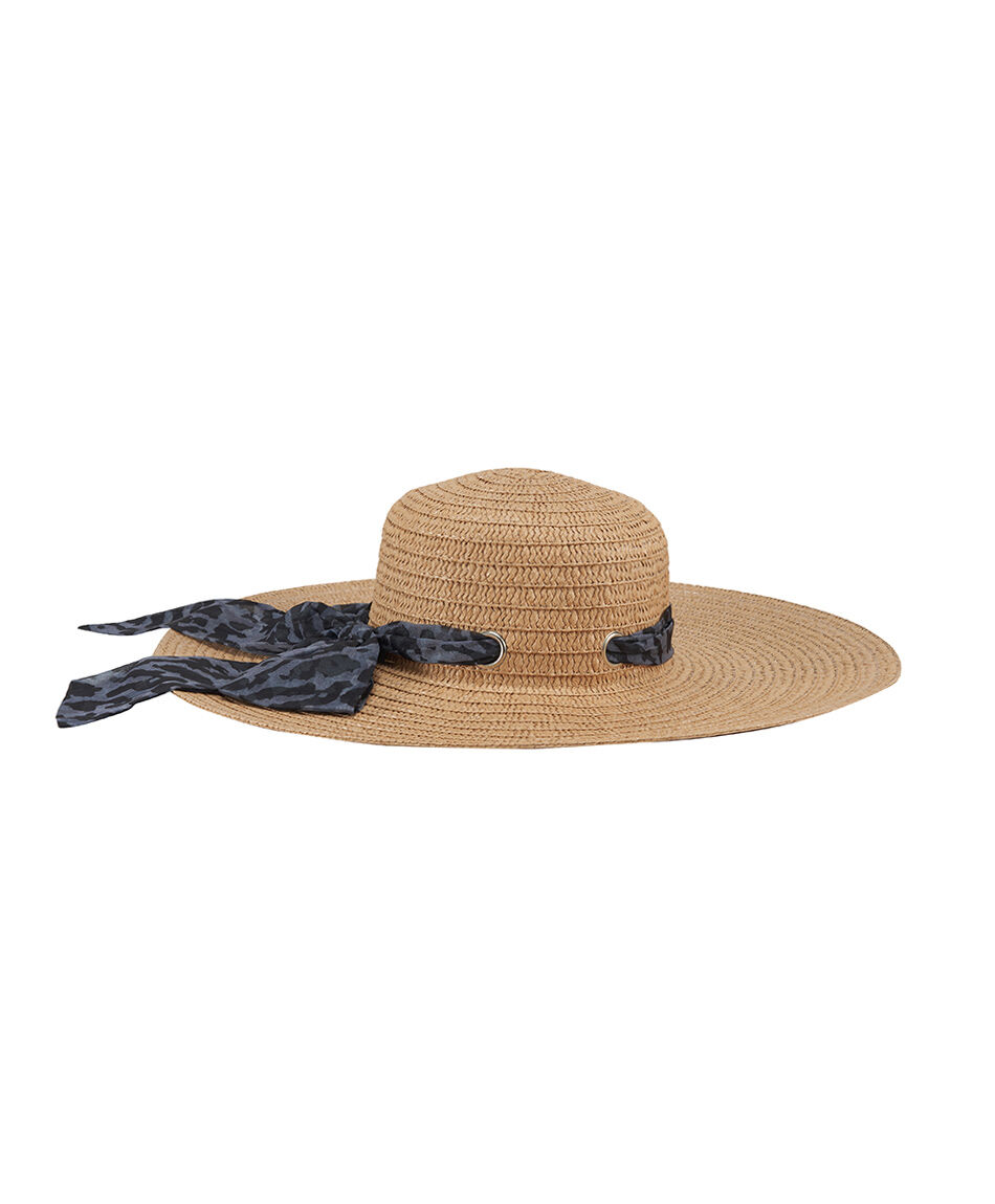 Sombrero mujer cinta animal print