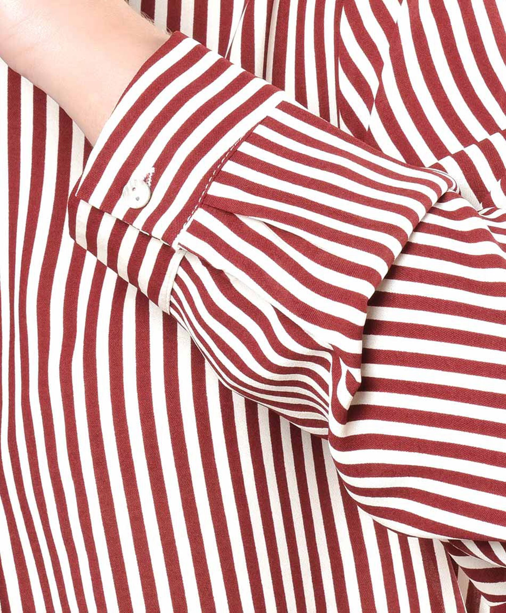 Blusa mujer líneas rojo oscuro Blusa mujer líneas rojo oscuro