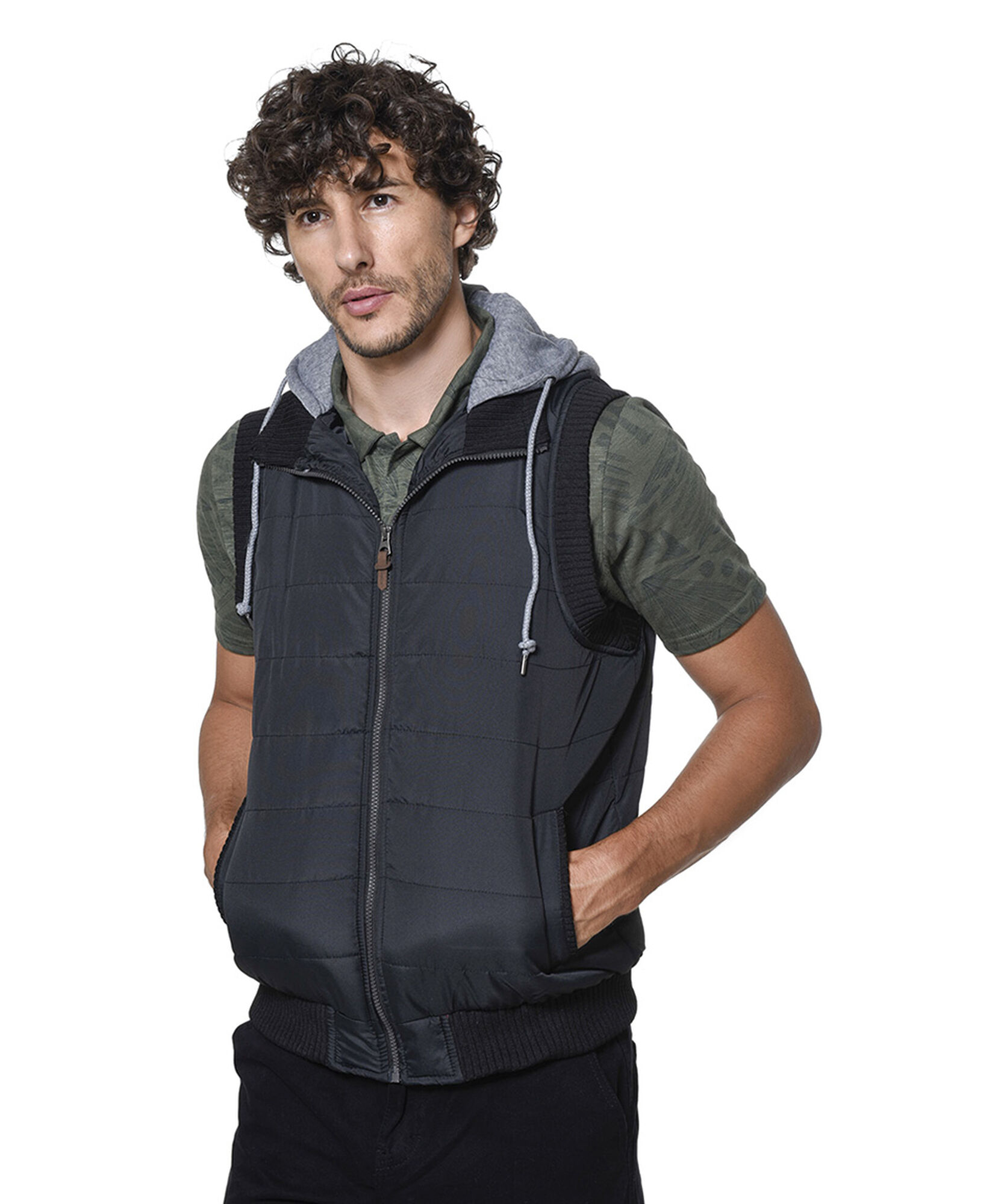 Parka sin mangas hood Parka sin mangas hood