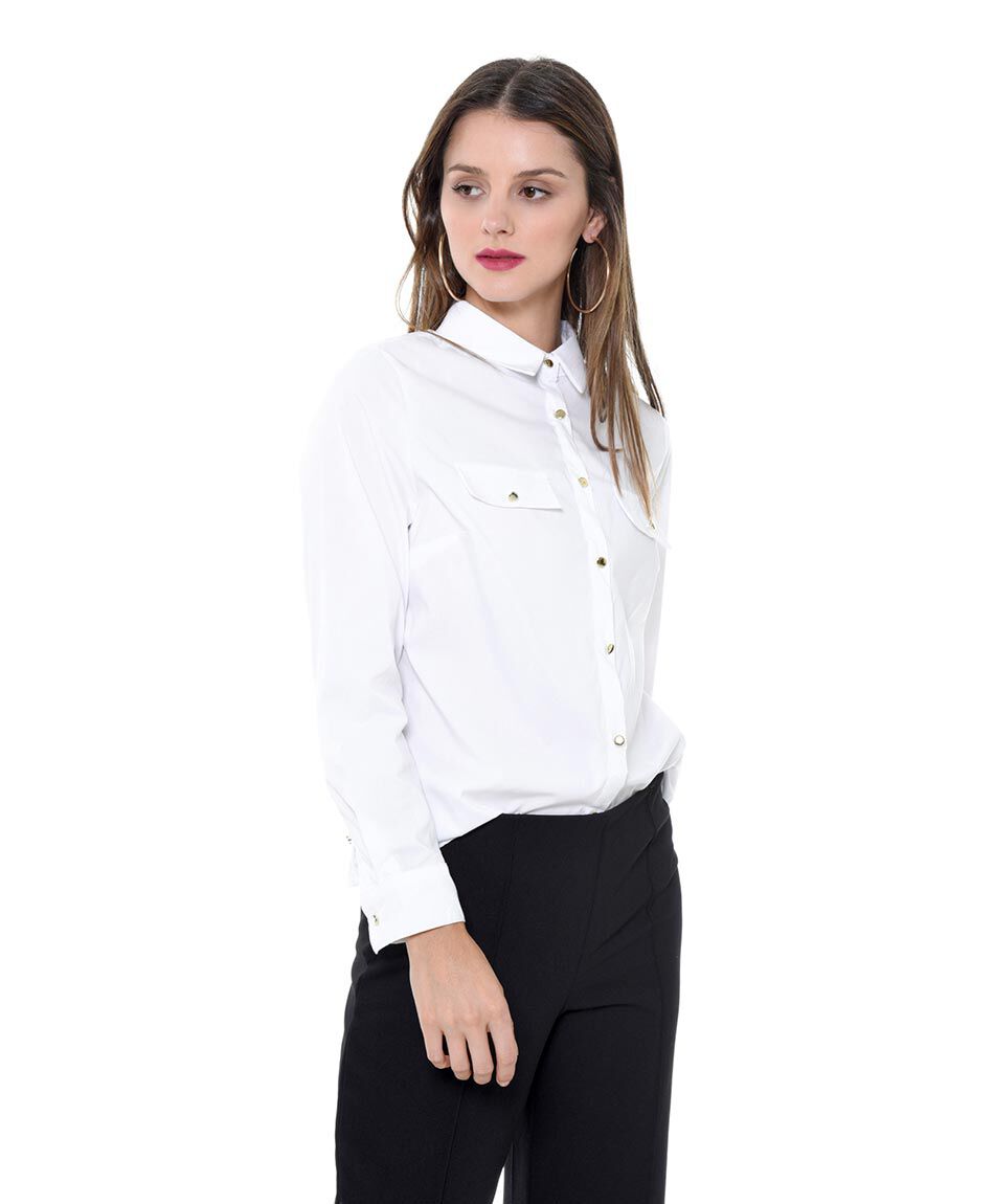 Blusa clasica elasticada