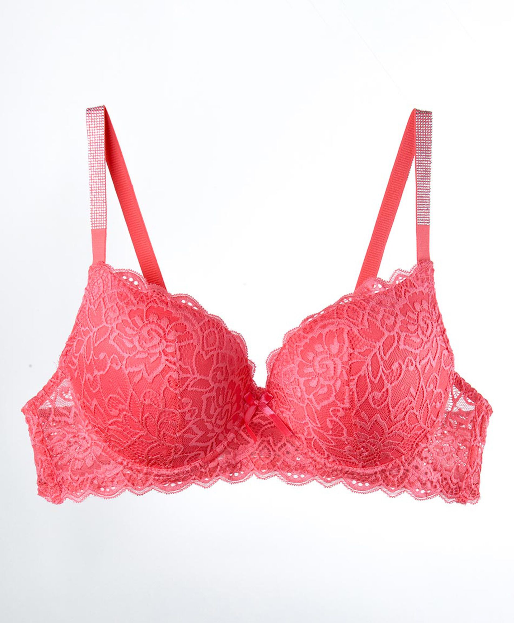 Sostén mujer push up encajes brillos Sostén mujer push up encajes brillos