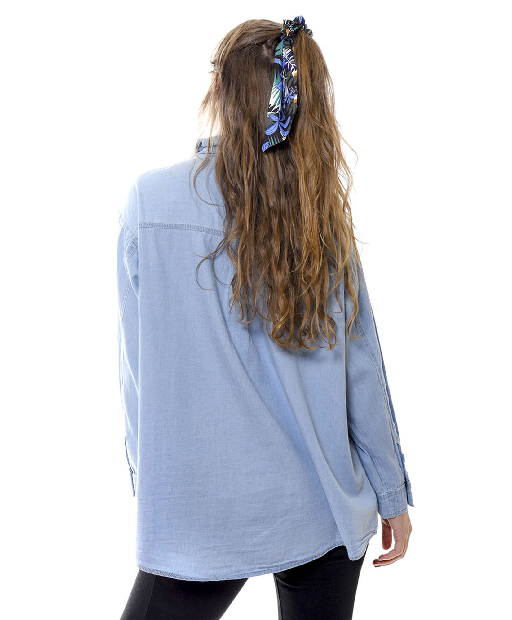 Blusa denim broches Blusa denim broches