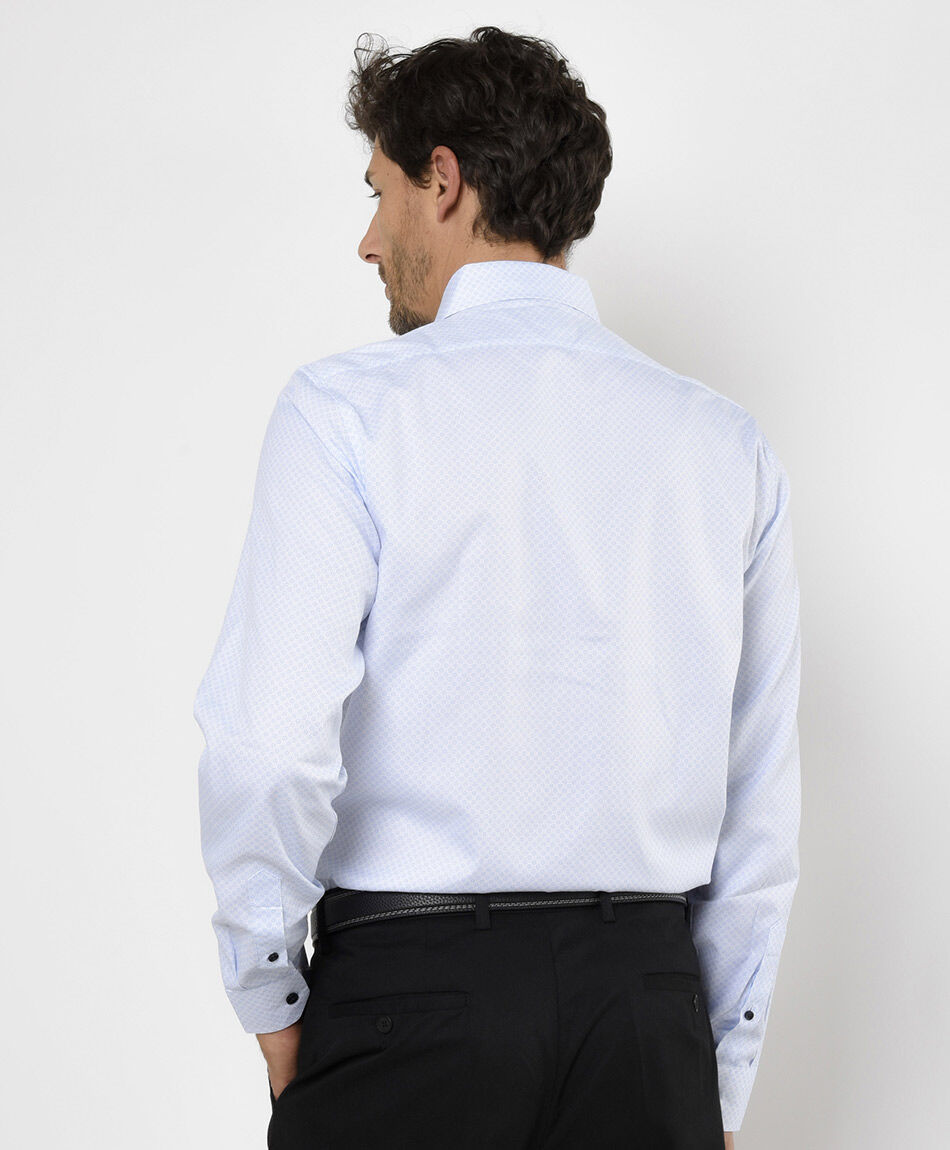 Camisa hombre mini c&iacute;rculos
