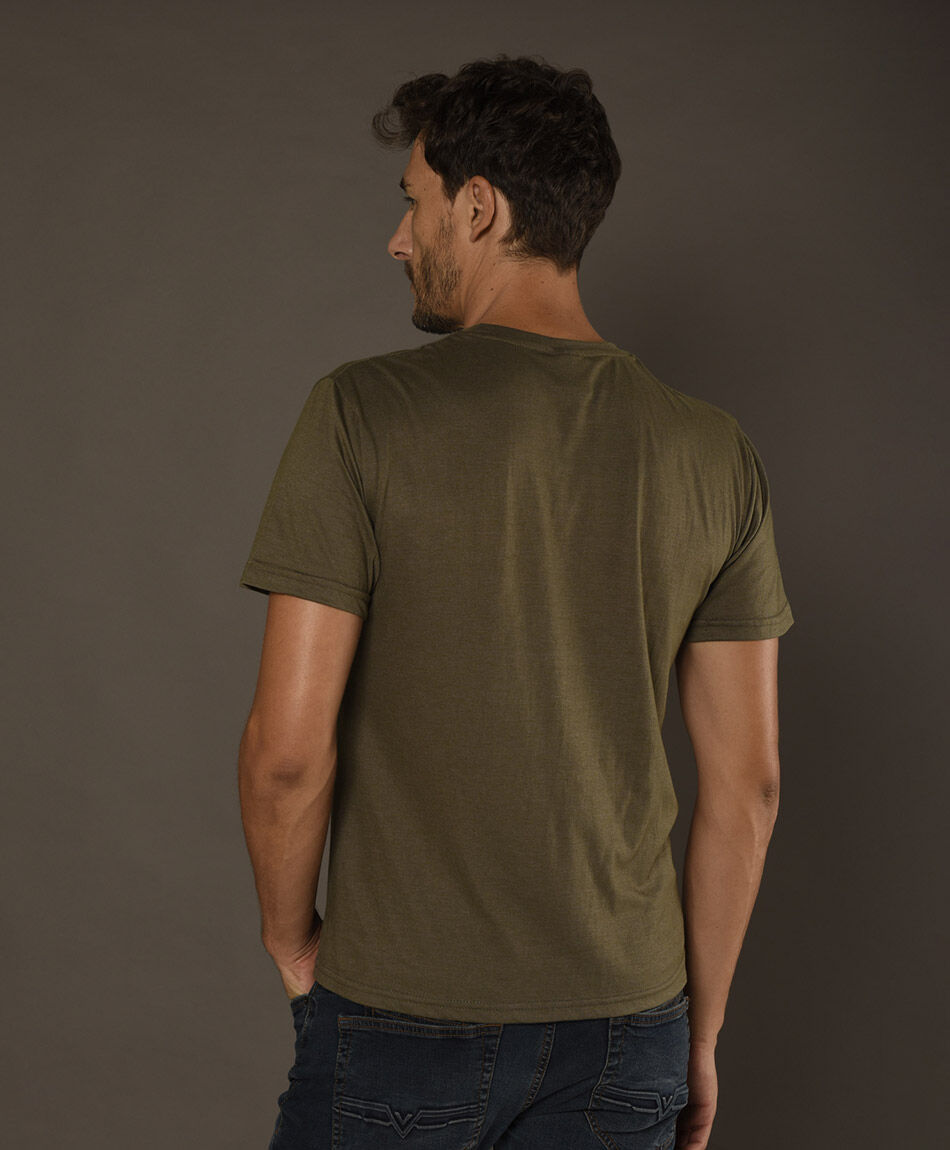 Polera manga corta cuello redondo