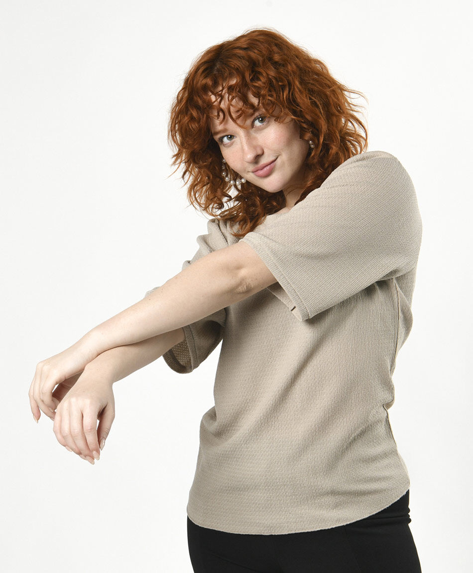 Polera mujer textura