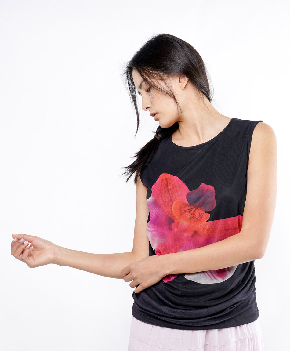 Polera mujer orqu&iacute;dea