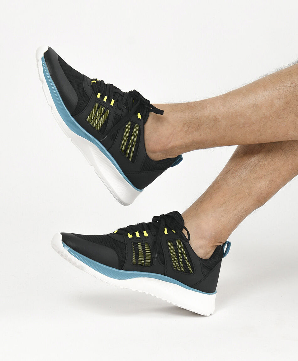 Zapatilla hombre deportiva malla tricolor