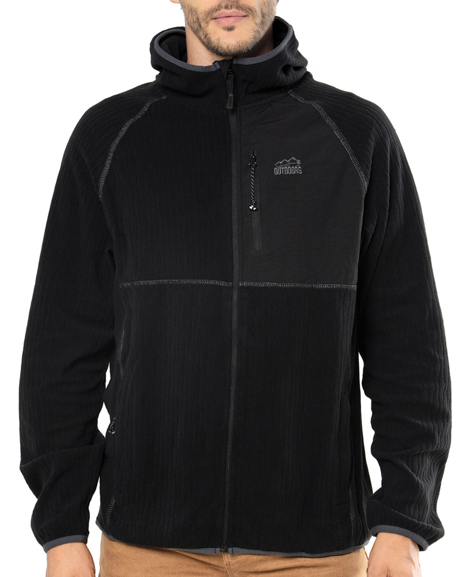 Polerón hombre outdoor gorro Polerón hombre outdoor gorro