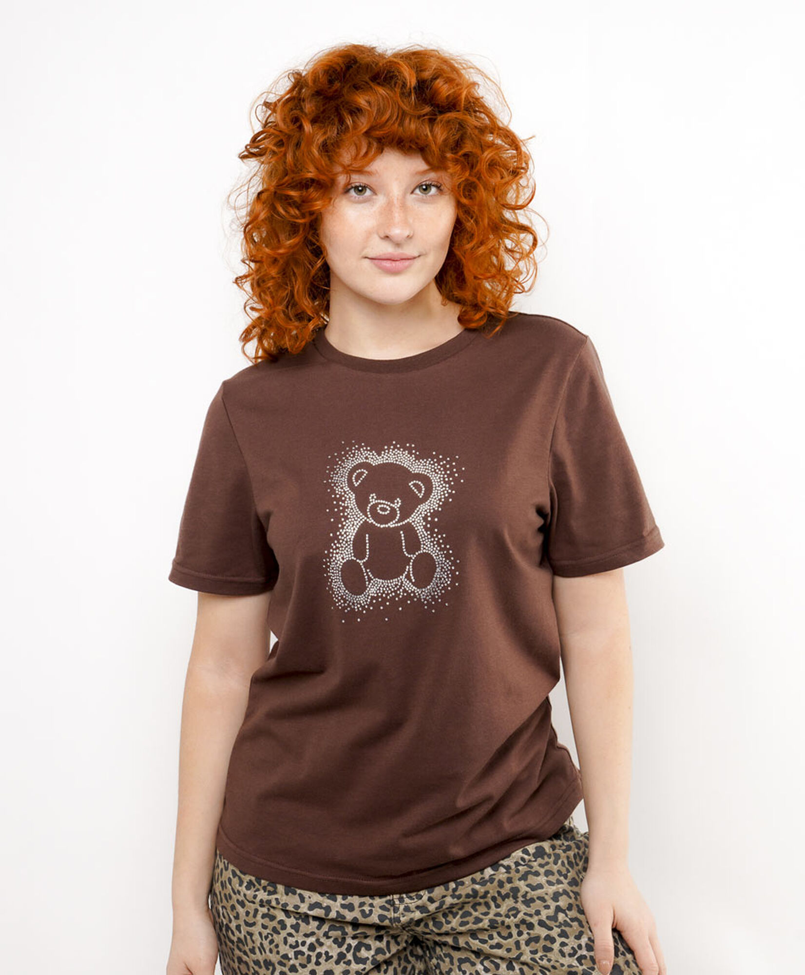 Polera mujer diseño osito brilloso Polera mujer diseño osito brilloso