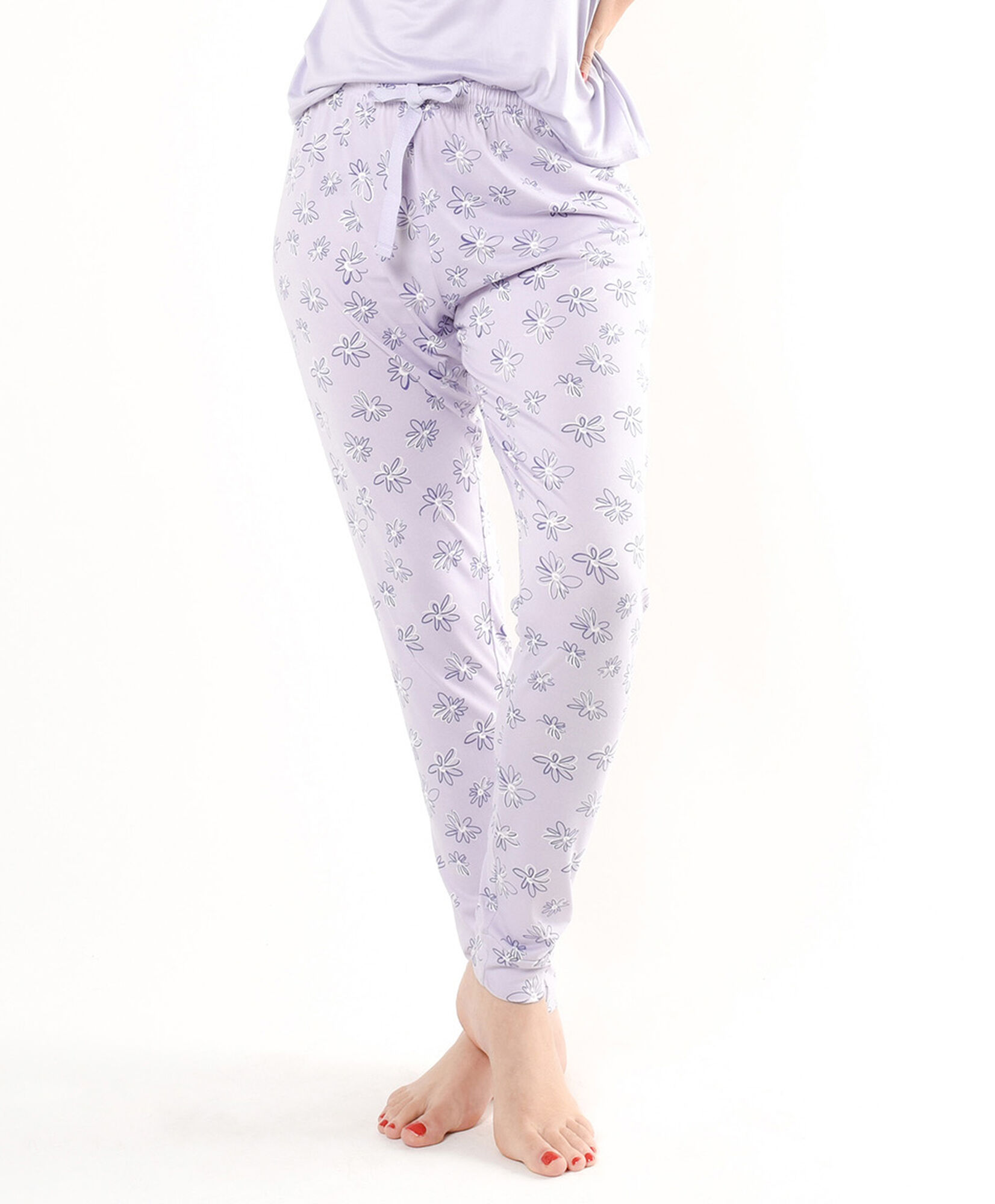 Pijama mujer florcitas lila Pijama mujer florcitas lila