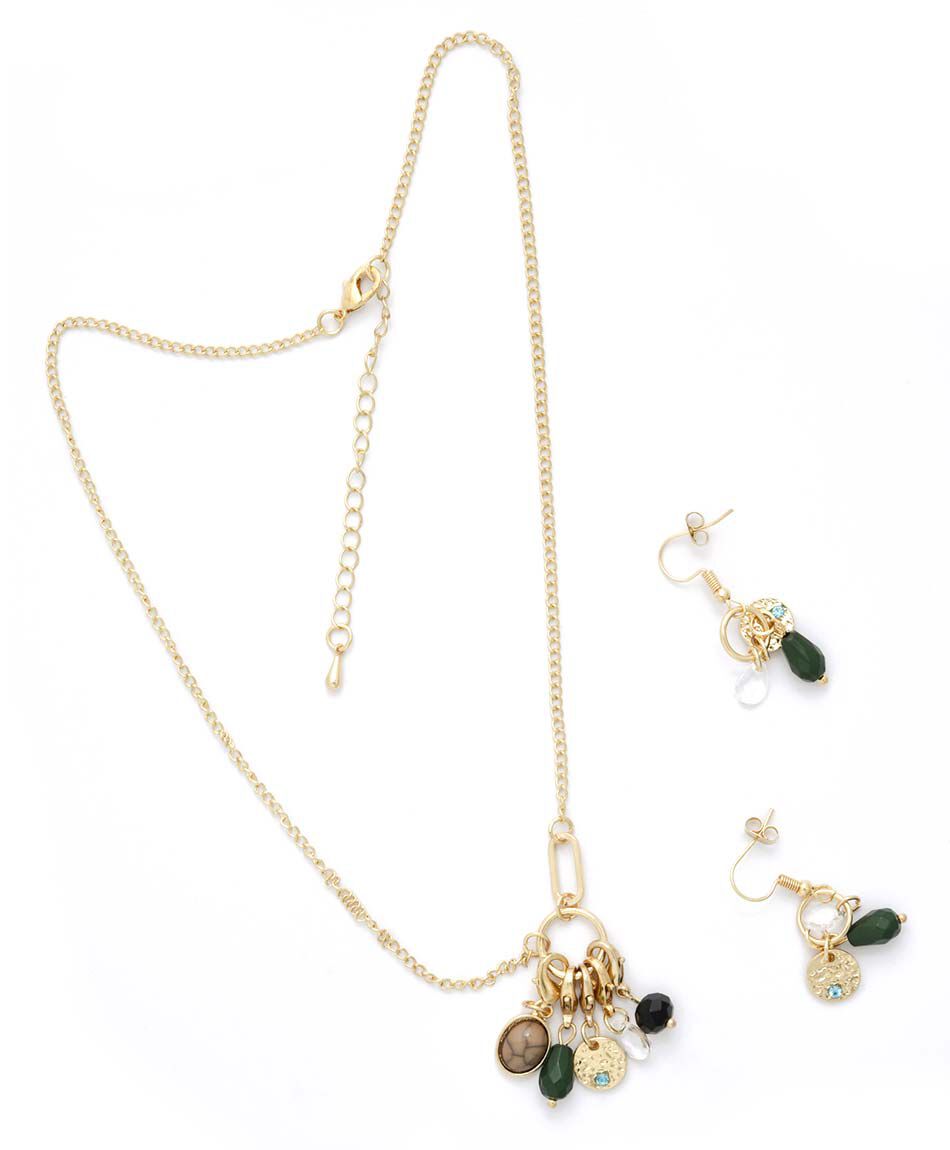 Set joyas aros + collar 3 piezas