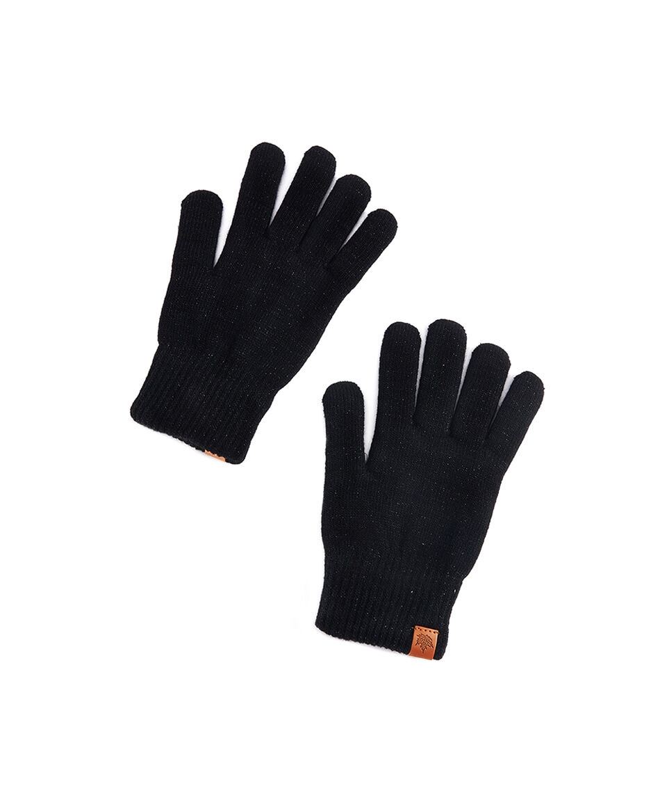 Guantes mujer lurex negro