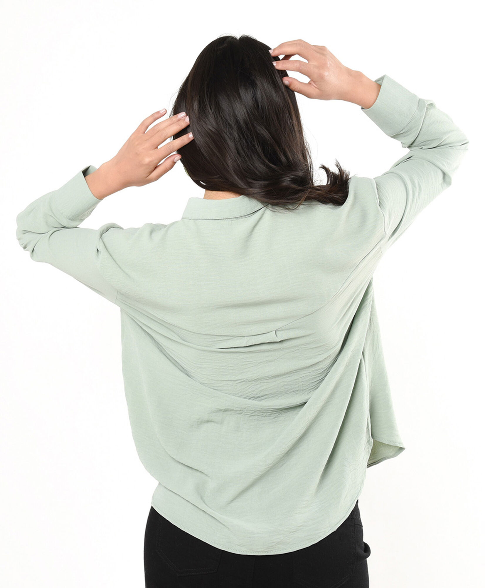 Blusa mujer camisera verde Blusa mujer camisera verde