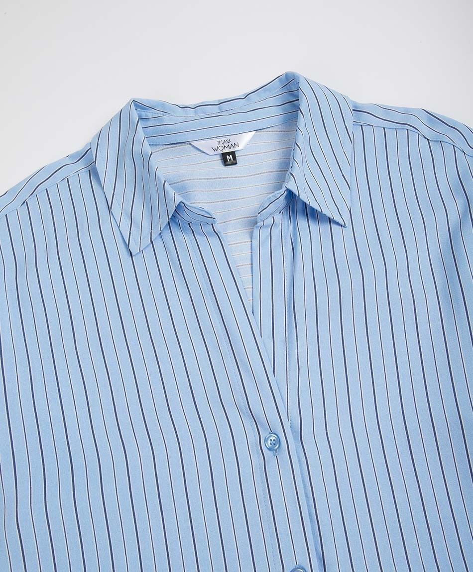 Blusa mujer rayas bicolor