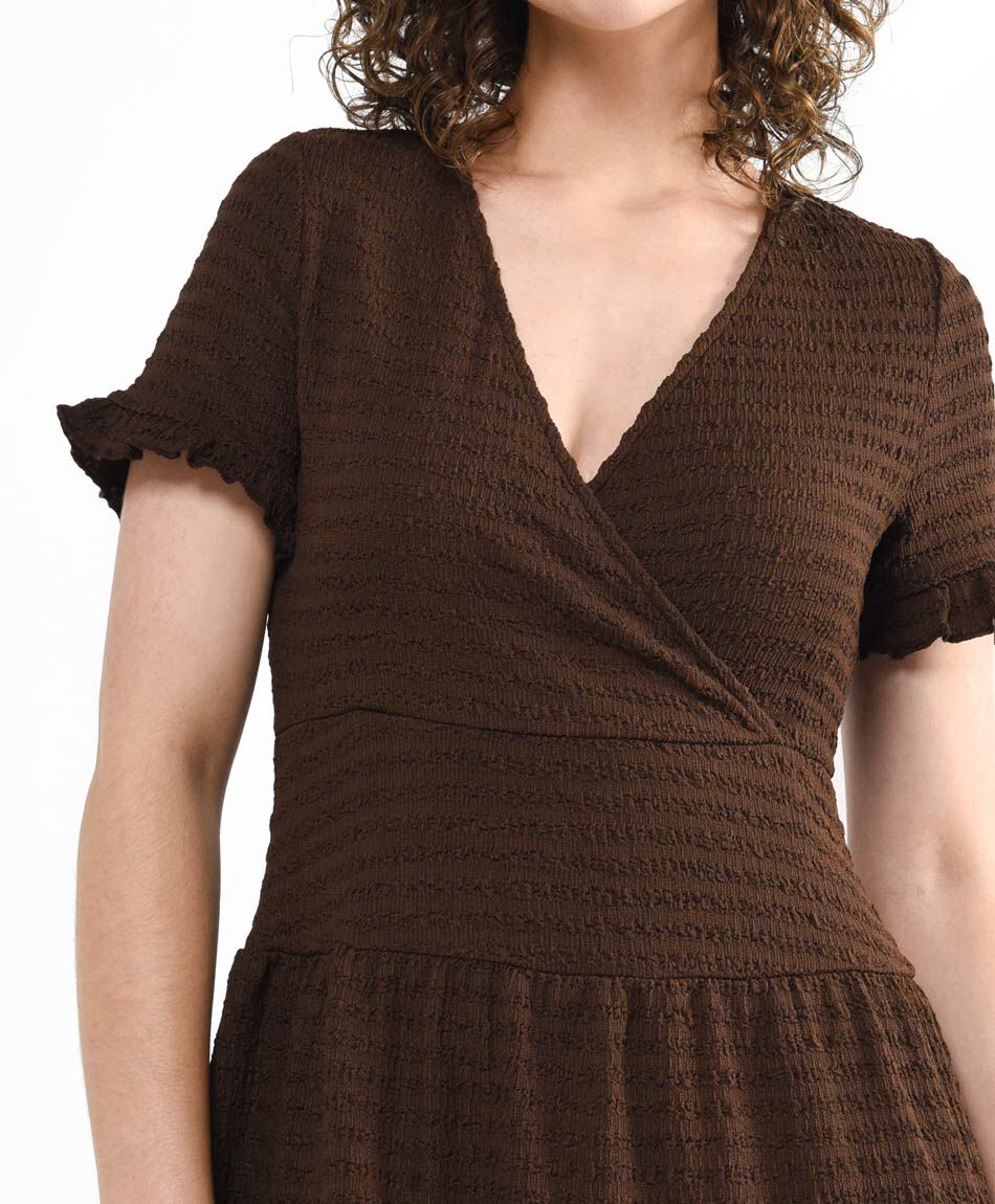 Vestido mujer textura relieve