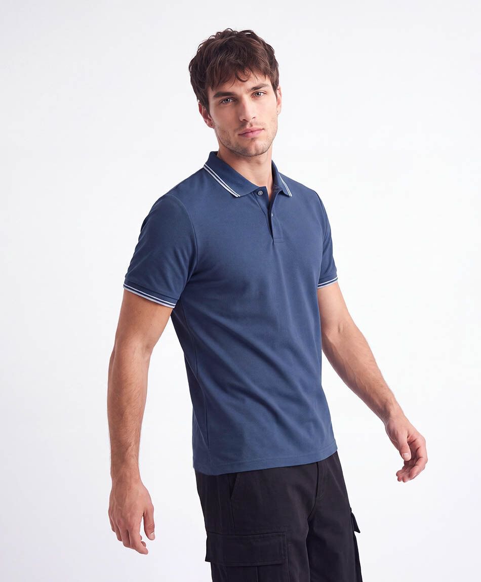 Polera hombre polo l&iacute;nea dry fit