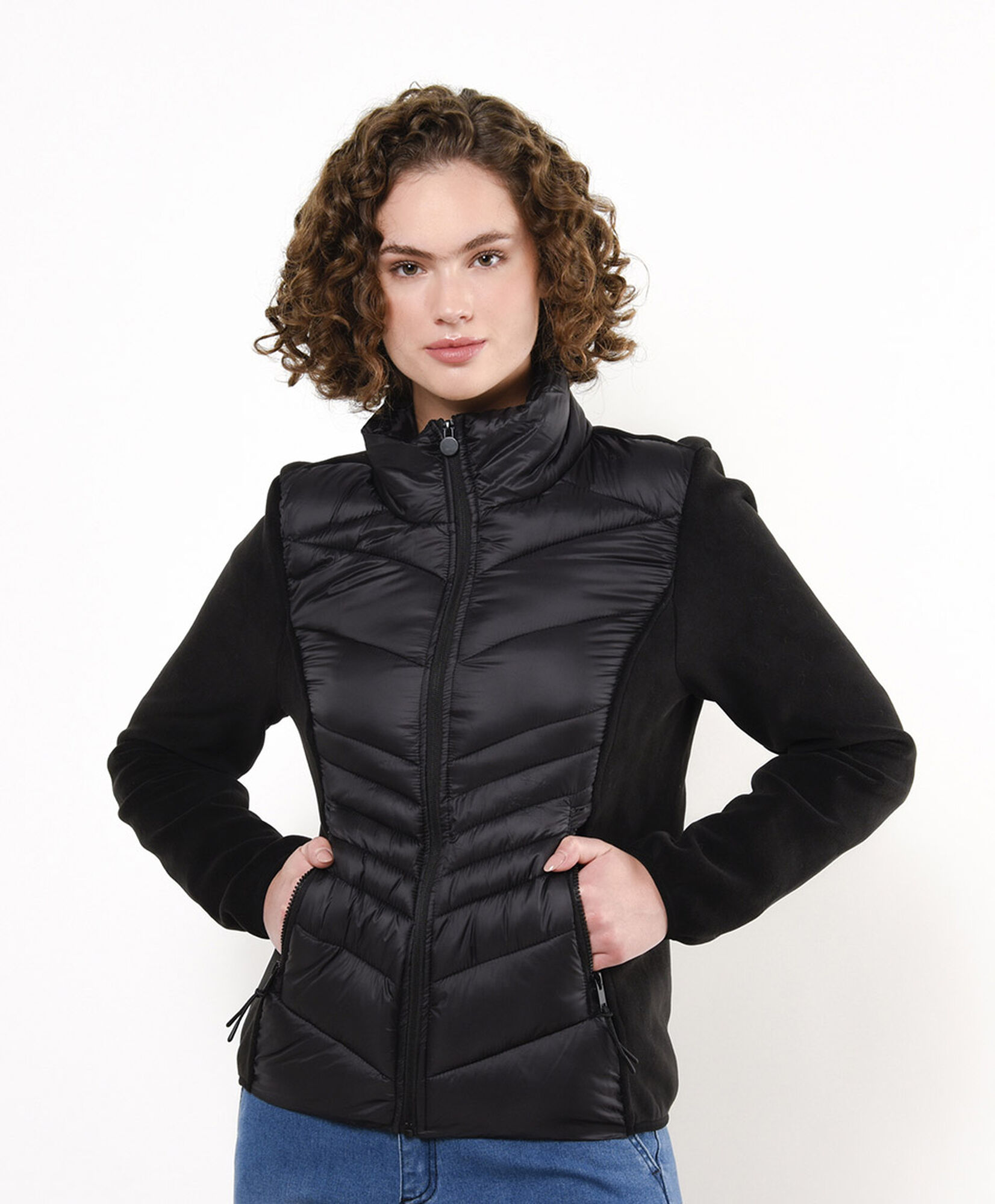 Parka mujer mix telas Parka mujer mix telas