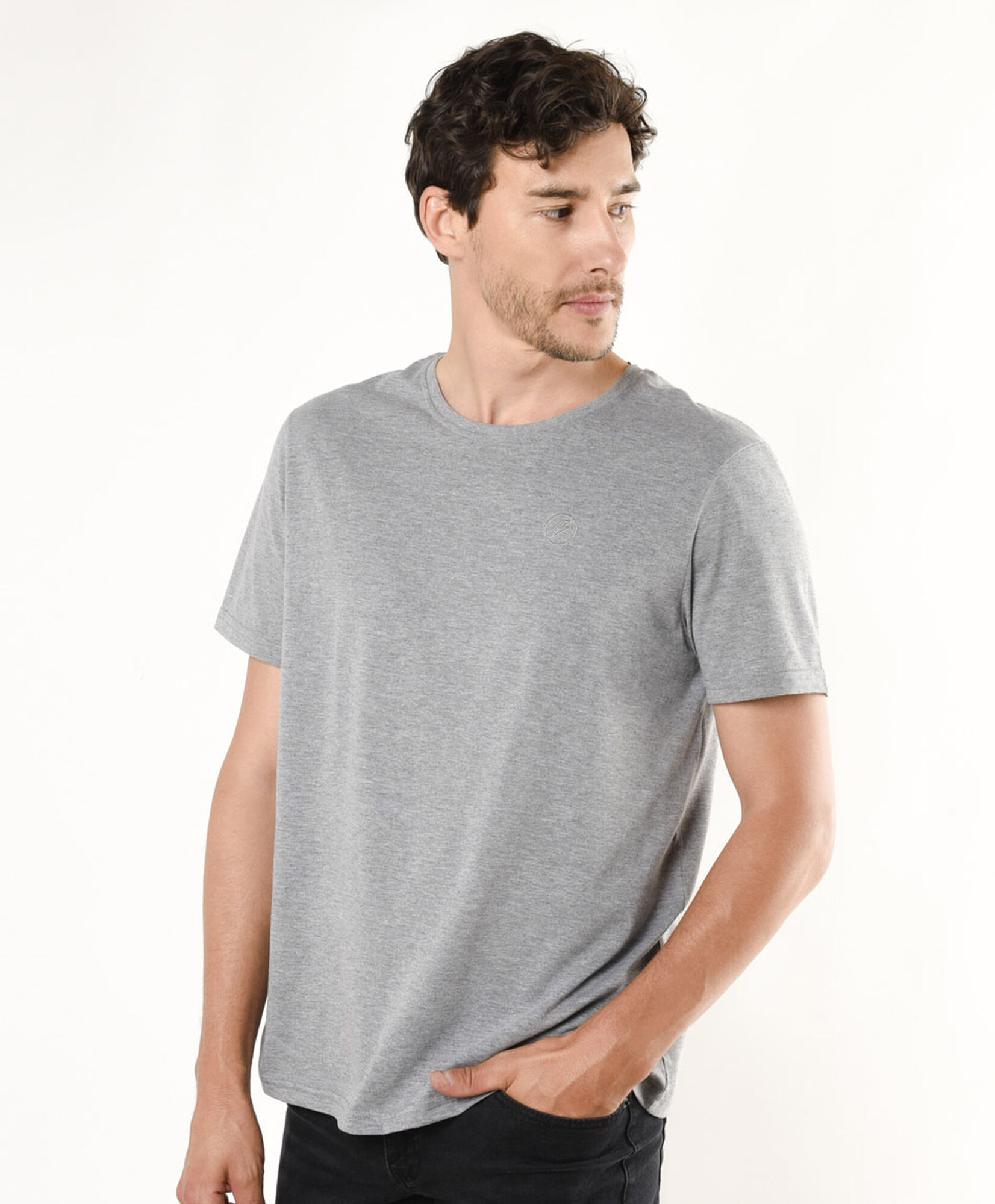 Polera hombre básica lisa Polera hombre básica lisa