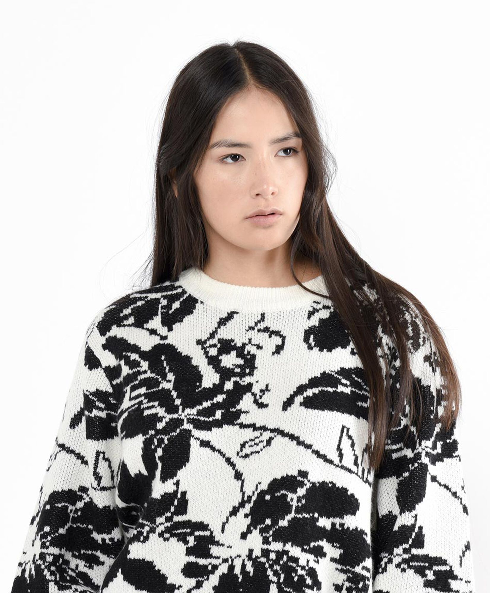 Sweater mujer jacquard flores Sweater mujer jacquard flores