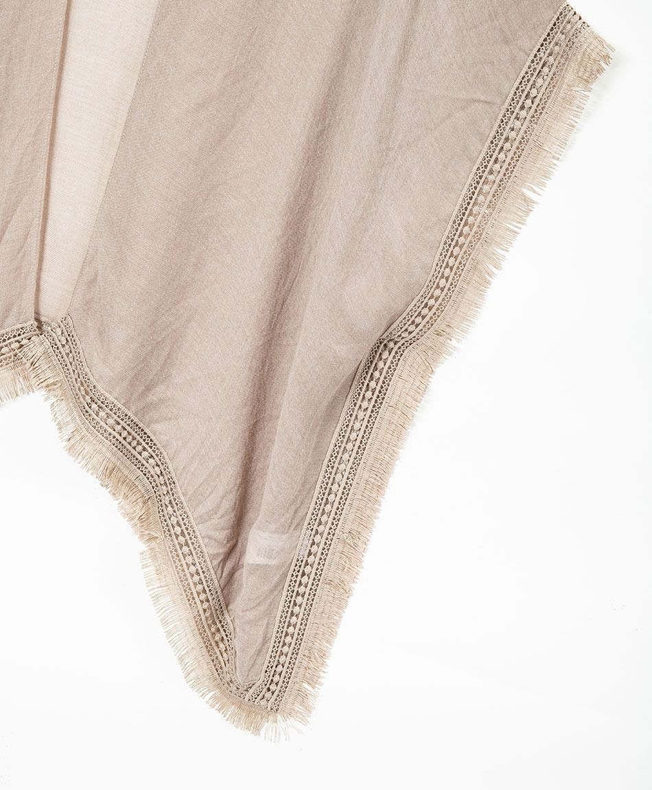 Pareo mujer liso beige