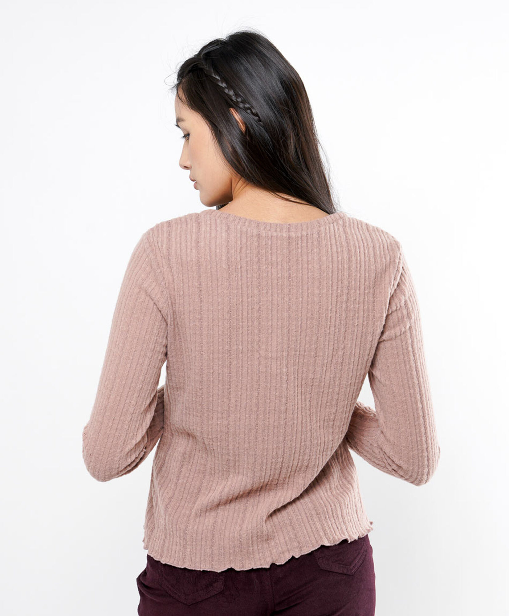 Polera mujer triple botón Polera mujer triple botón