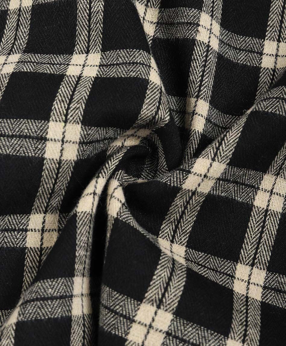 Camisa hombre franela beige