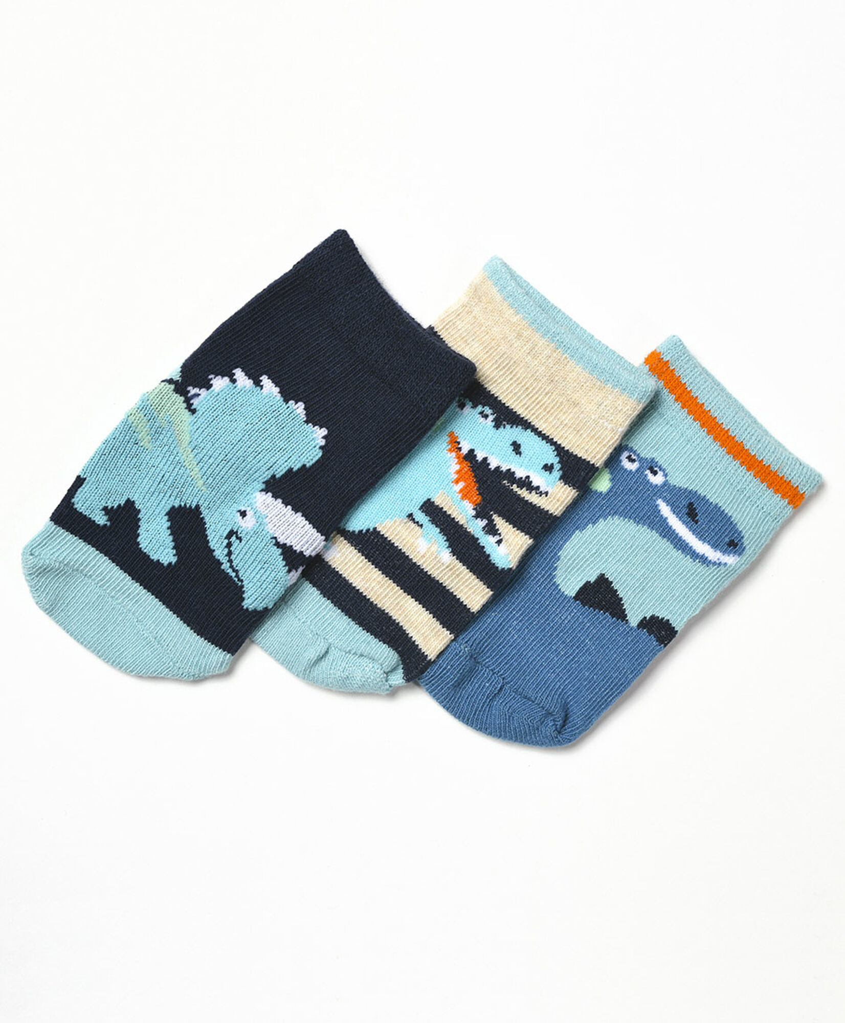 Pack 3 calcetines bebé dinosaurios Pack 3 calcetines bebé dinosaurios