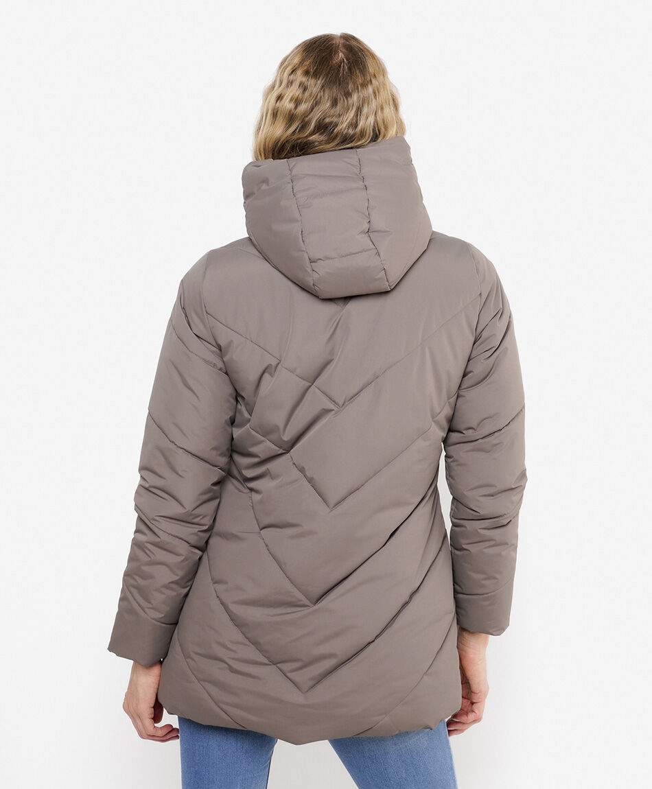 Parka mujer costura diagonal