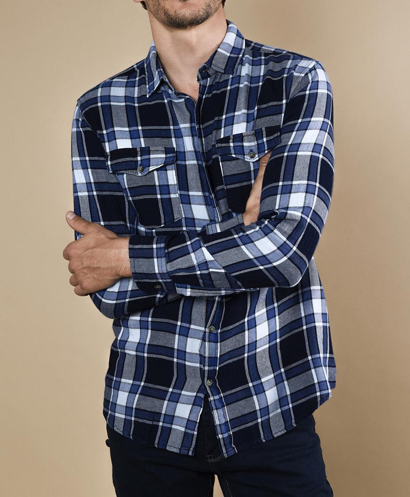 Camisa tartán manga larga Camisa tartán manga larga