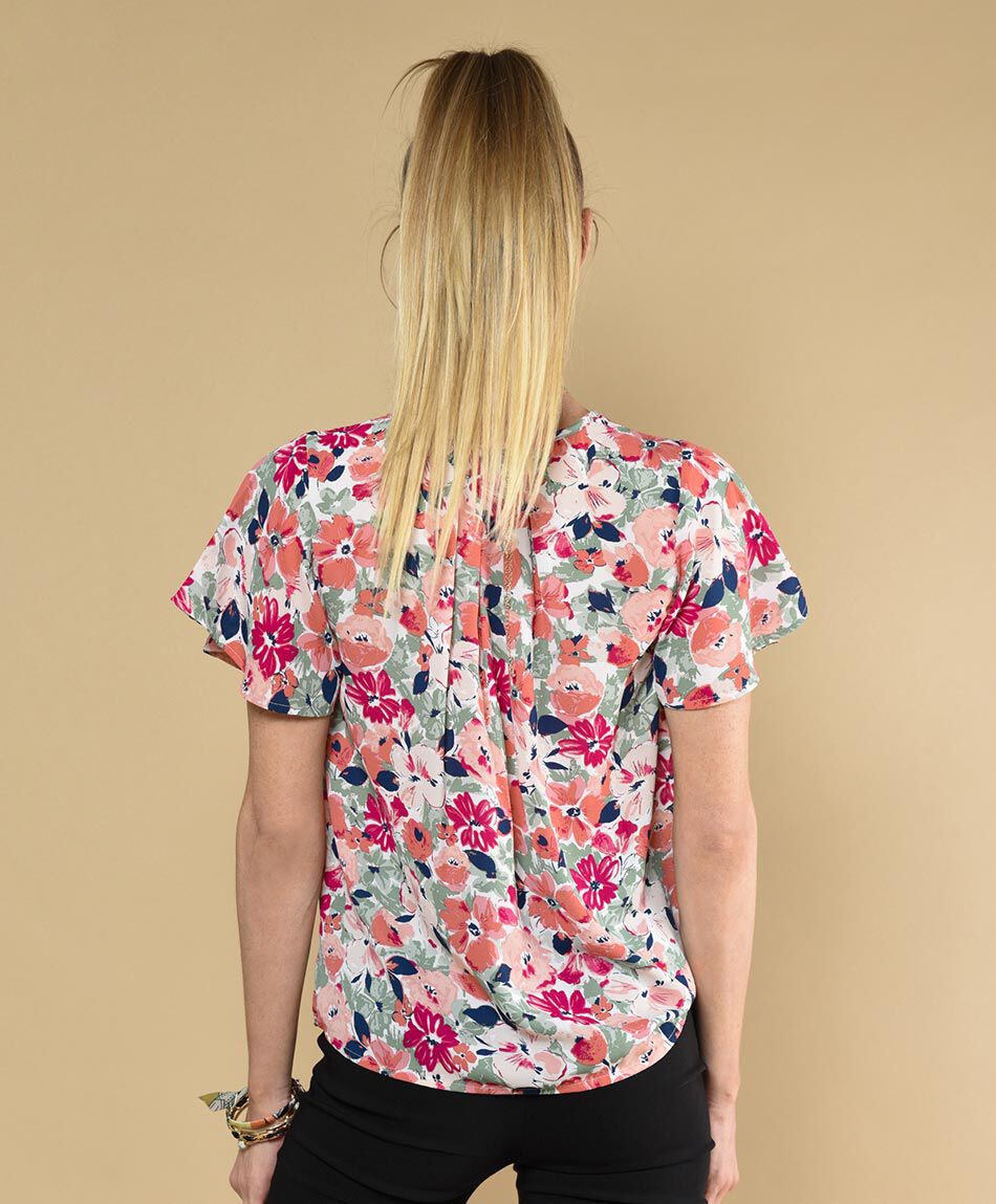 Blusa oversize manga corta