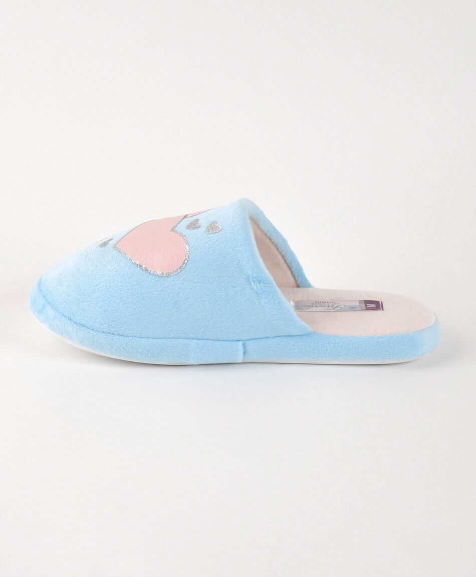 Pantufla mujer doble coraz&oacute;n