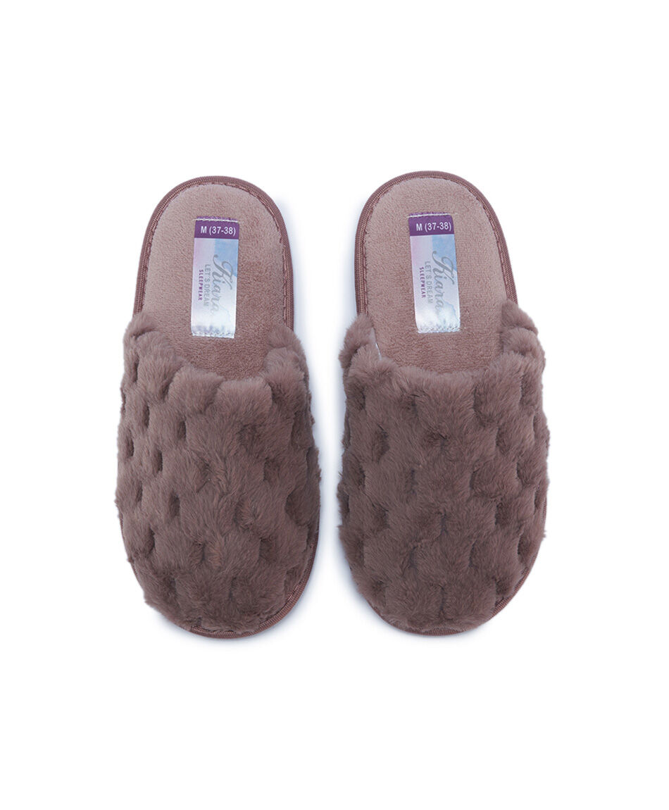 Pantuflas mujer dise&ntilde;o cuadros