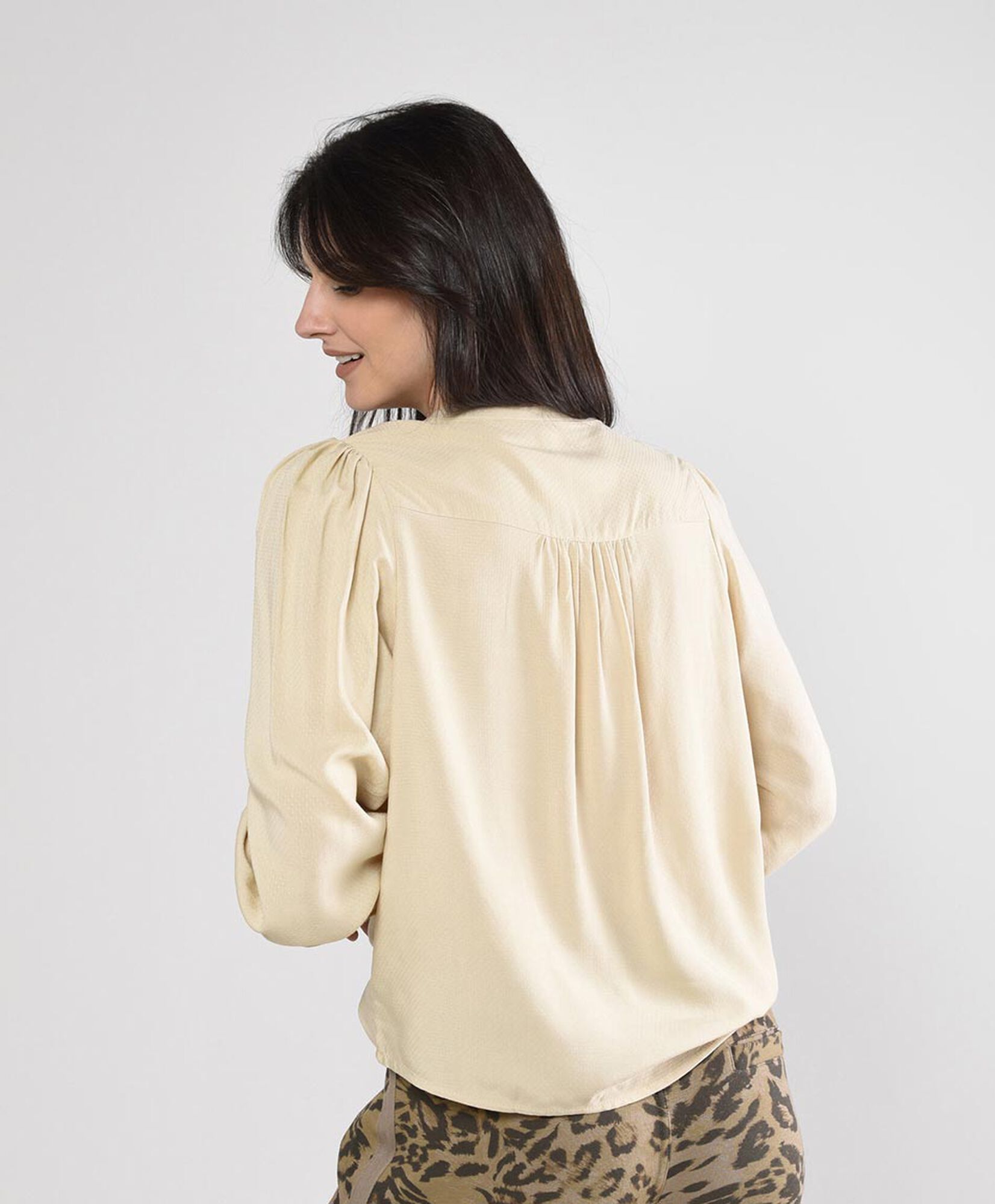 Blusa mujer jacquard manga larga Blusa mujer jacquard manga larga