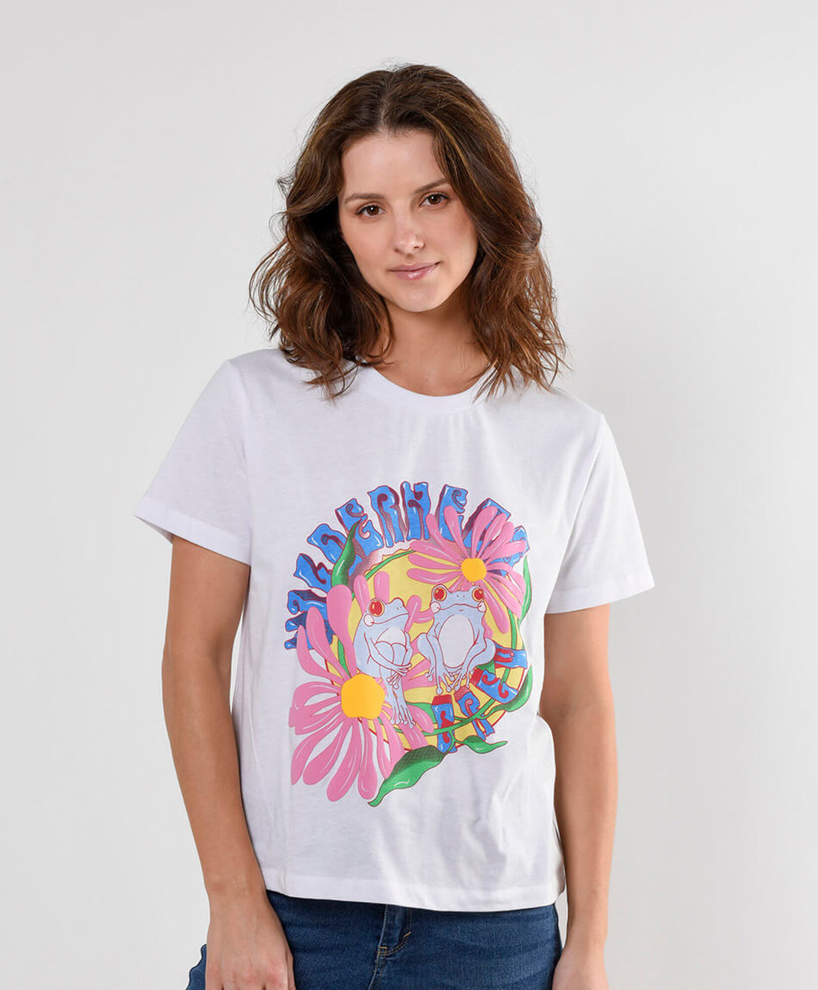 Polera mujer estampado ranas Polera mujer estampado ranas