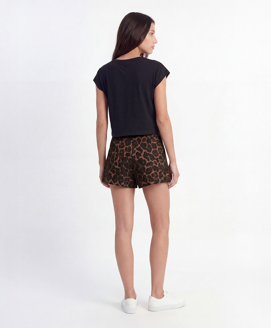 Falda mujer short animal print